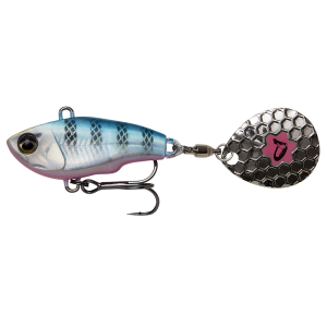Köp SG Fat Tail Spin 6,5cm 16g - Blue Silver Pink på Miekofishing.se!