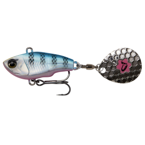 Köp SG Fat Tail Spin 8cm 24g - Blue Silver Pink på Miekofishing.se!