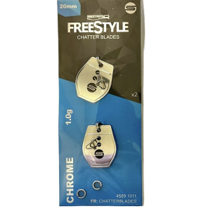 Köp Spro Freestyle Chatterblades - Chrome (2-pack) på Miekofishing.se!