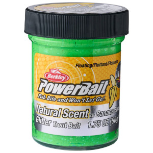 Köp Powerbait Natural Scent Glitter Banana - Spring Green på Mieko!