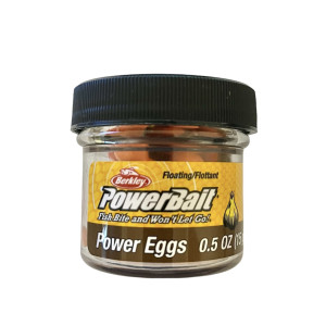 Köp PowerBait Power Eggs Garlic - Clear G/F Orange på Miekofishing.se!