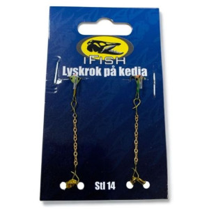 Köp IFISH Lyskrok på kedja stl 14 (2-Pack) på Miekofishing.se!